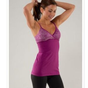 Lululemon Tank Built in Bra with Adjustable Straps